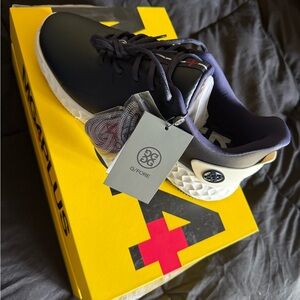 Pray for Birdies Black and White Sole Shoes